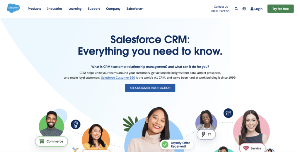 Salesforce CRM screenshot