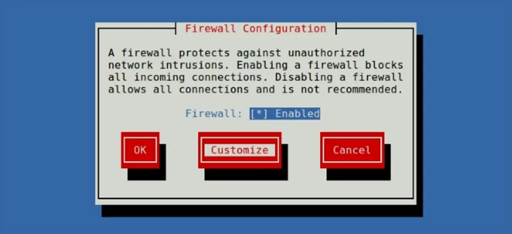 Blocking all incoming traffic with a firewall