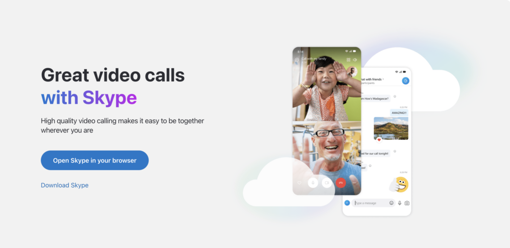 Skype video calls screenshot: Best VoIP software